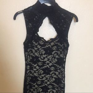 Black lace Evening Dress
